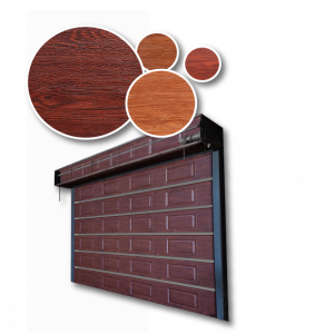 Vân gỗ cửa cuốn lớp Wasaki